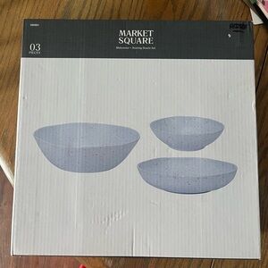 NEW Market Square Melamine Bowl Set
